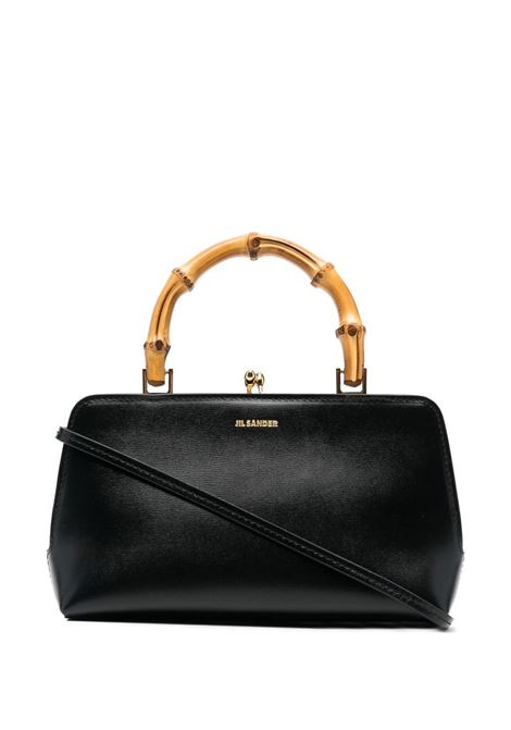 Black Goji bamboo-handle  bag Jil sander - women
